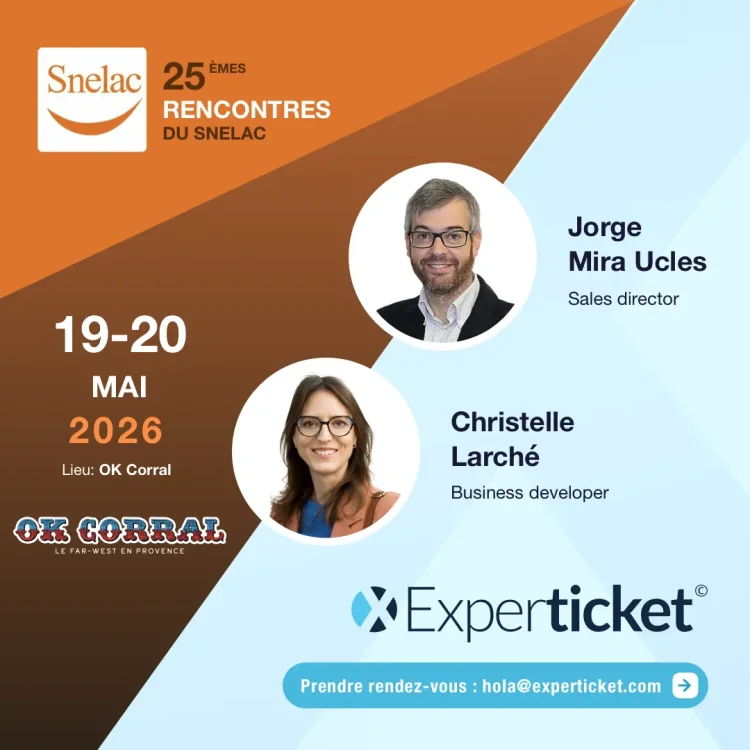 Experticket estar&aacute; en las 25&egrave;mes Rencontres du SNELAC 2026 en OK Corral